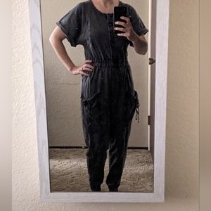 Saturday Sunday for Anthropologie “Estela” Gray Wash Jumpsuit (B1)